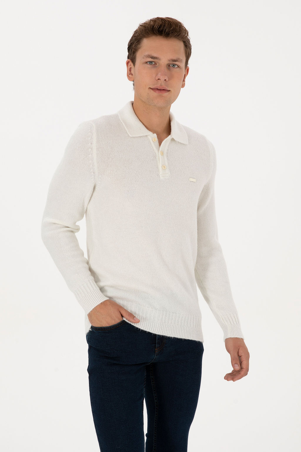 Erkek Krem Kazak - U.s. polo assn фото 10