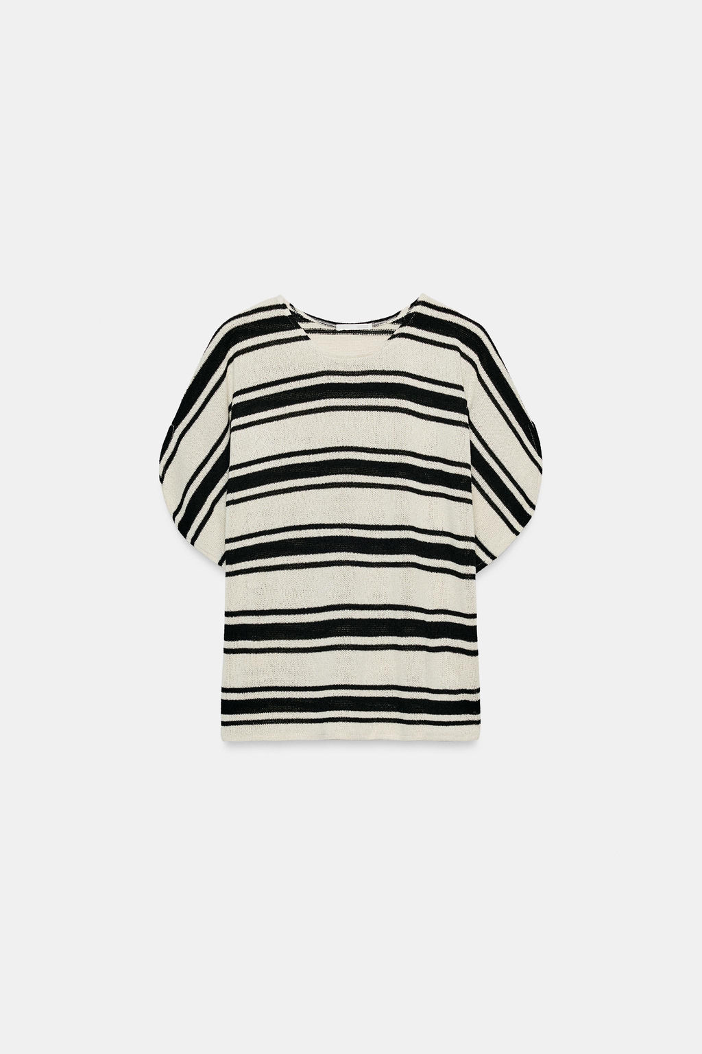 TOP R?STICO MANGA CAPA / Crudo / Negro - Zara фото 8