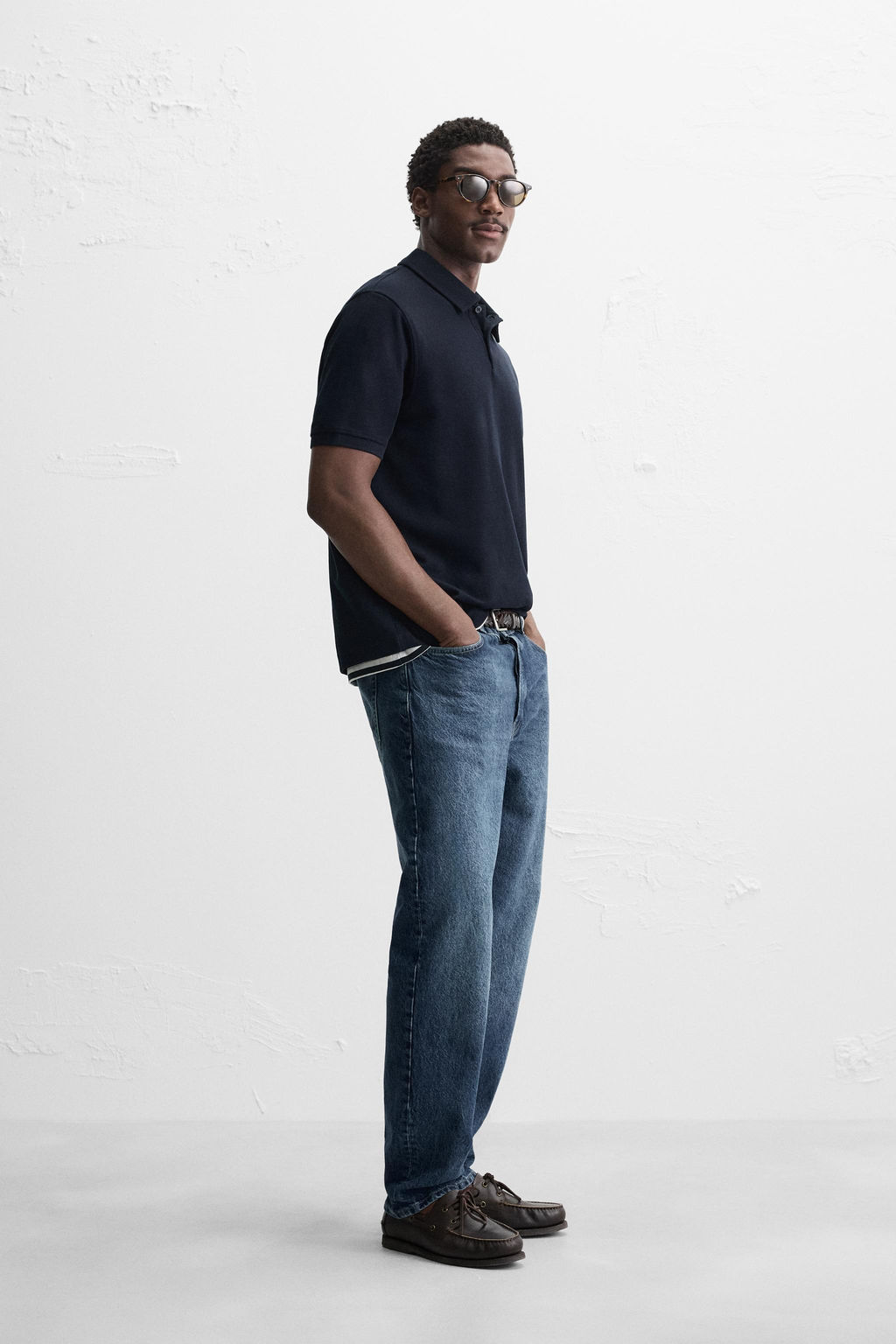 BASIC TEXTURED POLO SHIRT - Zara фото 4