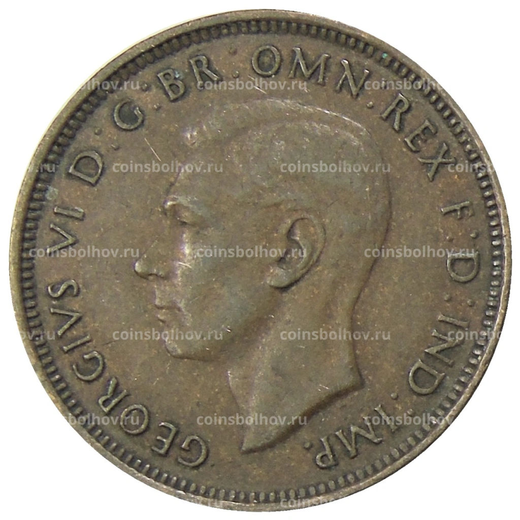 1/2 пенни 1938 года Австралия