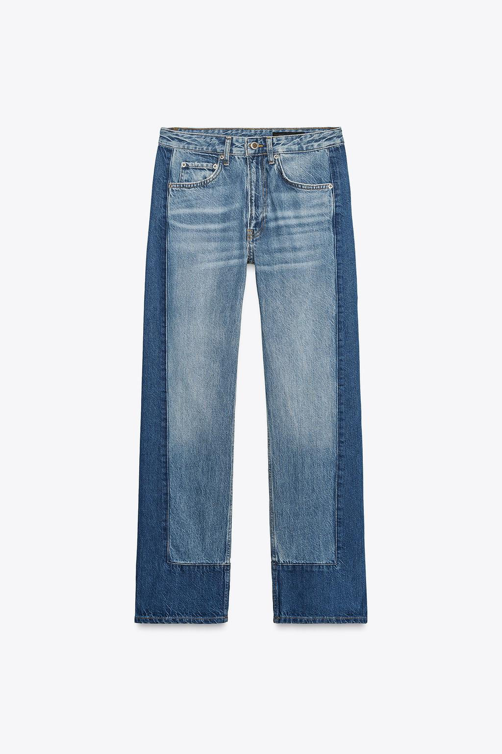 ZW COLLECTION STRAIGHT-LEG MID-RISE JEANS - Zara фото 5