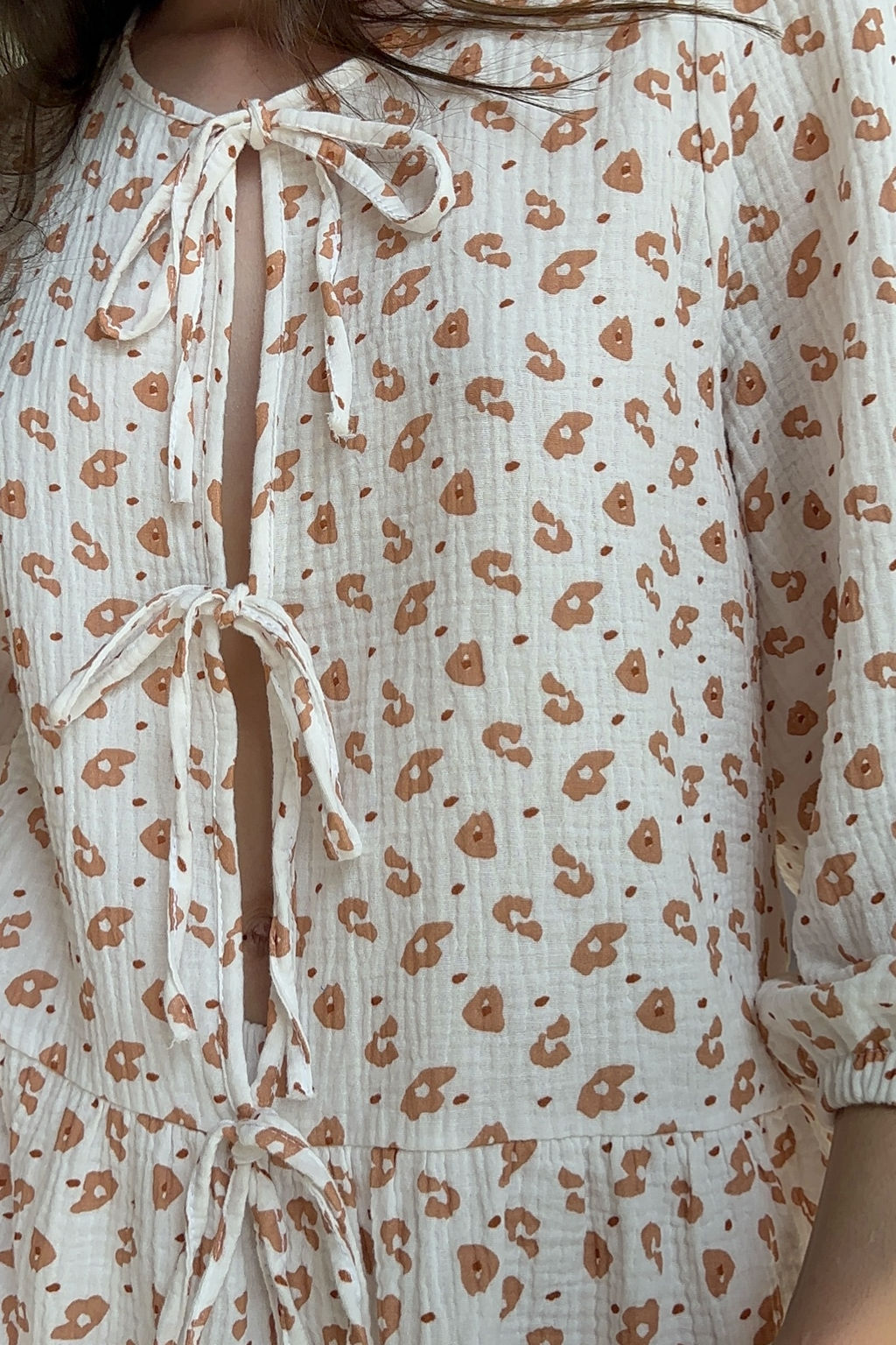 Костюм муслин SET070/05/Белый, бежевый