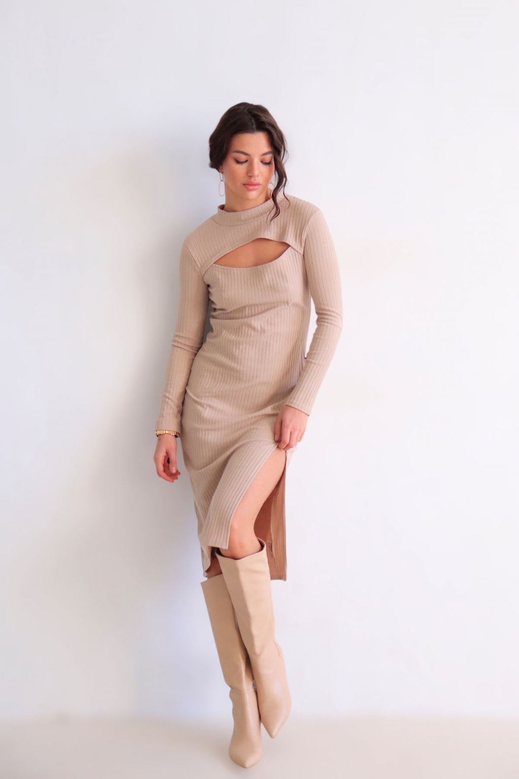 Martichelli Платье бежевое фото 5