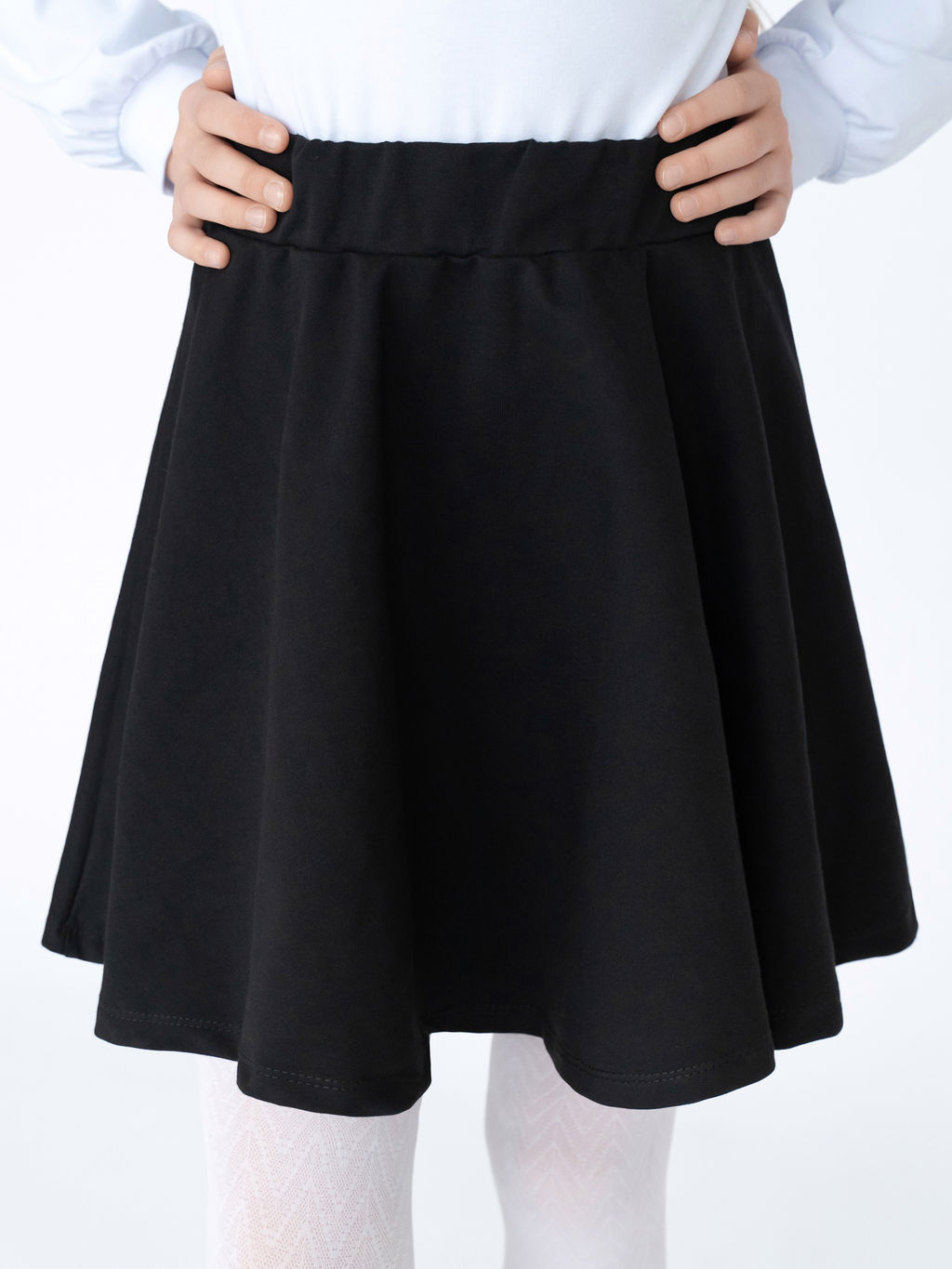 Юбка детская школьная черная 454 (134, 68)