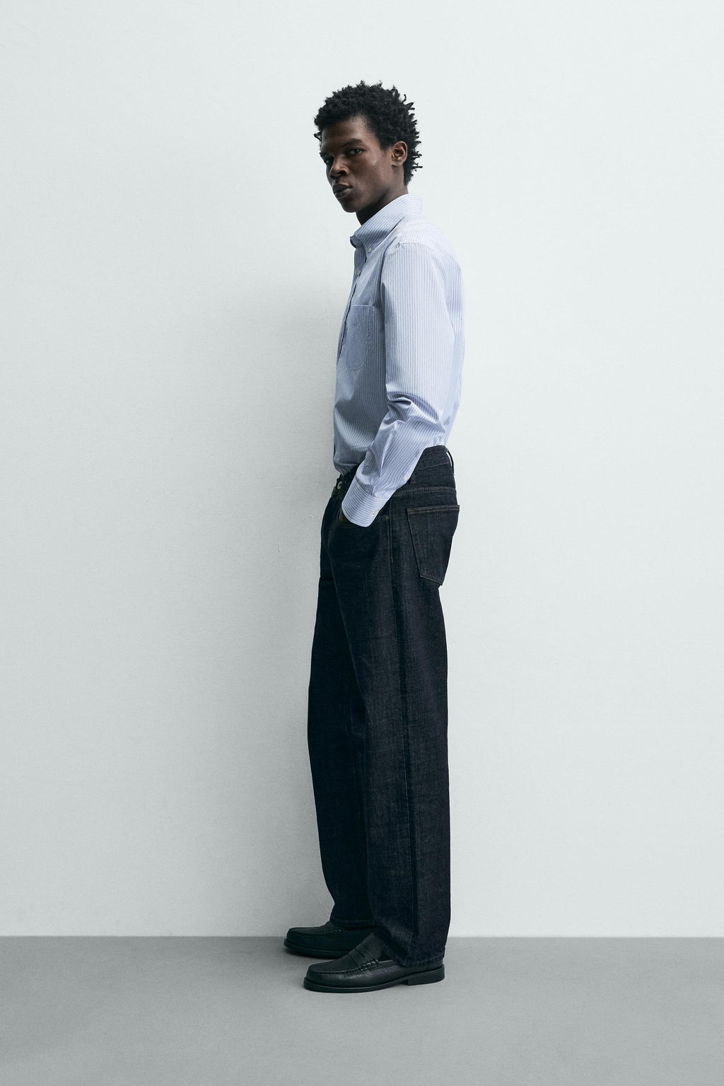 TEXTURED STRIPED SHIRT - Zara фото 4