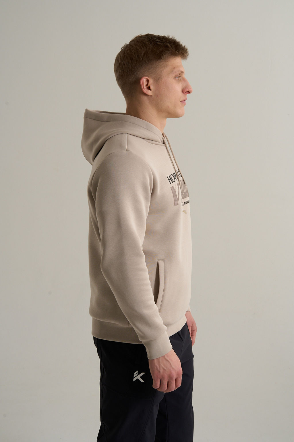 Худи Хаки KT Sweat Hoodie - Anta фото 3