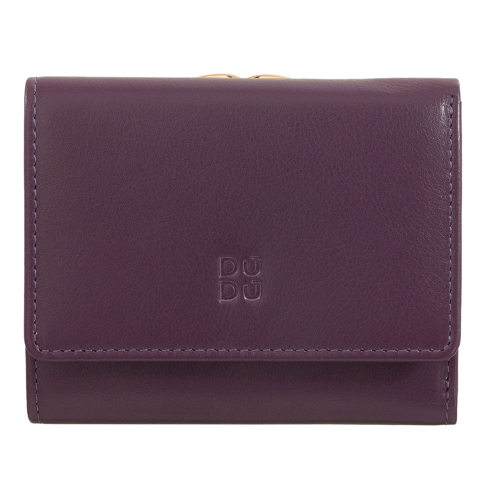 Итальянский женский кожаный кошелек DuDu серии Corsica | темно-фиолетовый - Dudubags фото 2
