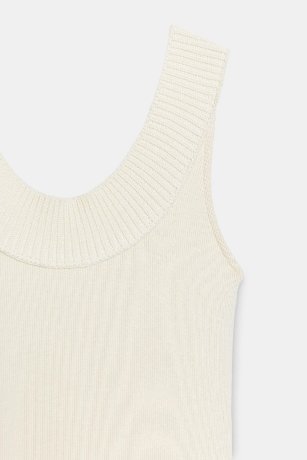 VESTIDO RIB CUELLO HALTER / Crudo - Zara фото 8