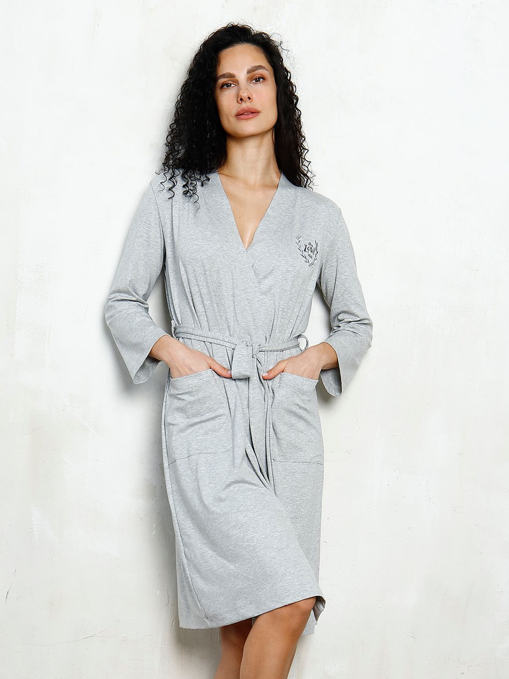 Халат с вышивкой 016073 - Мишель фото 3