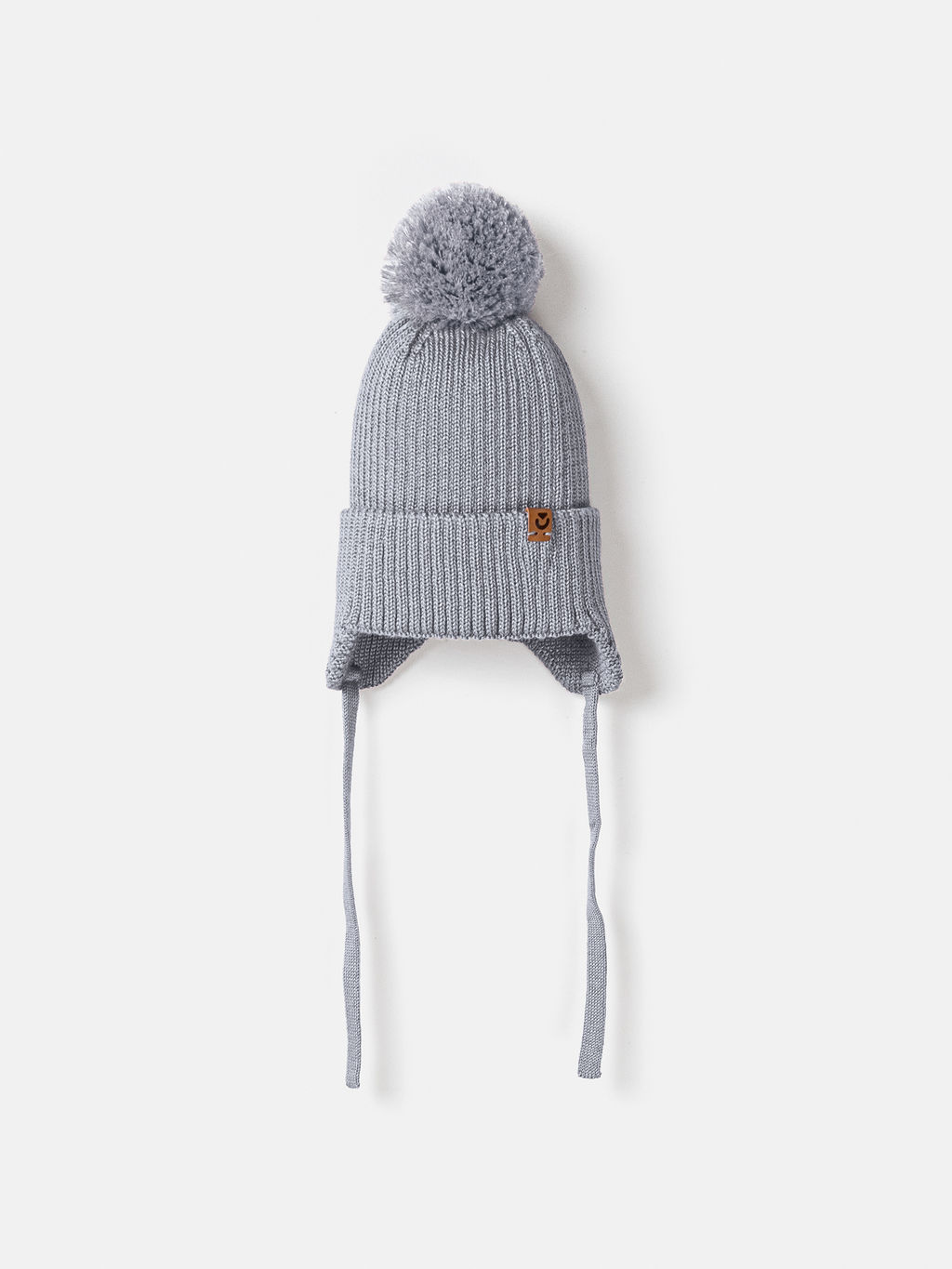 Шапка из смесовой шерсти Жемчуг на завязках - Bungly фото 2