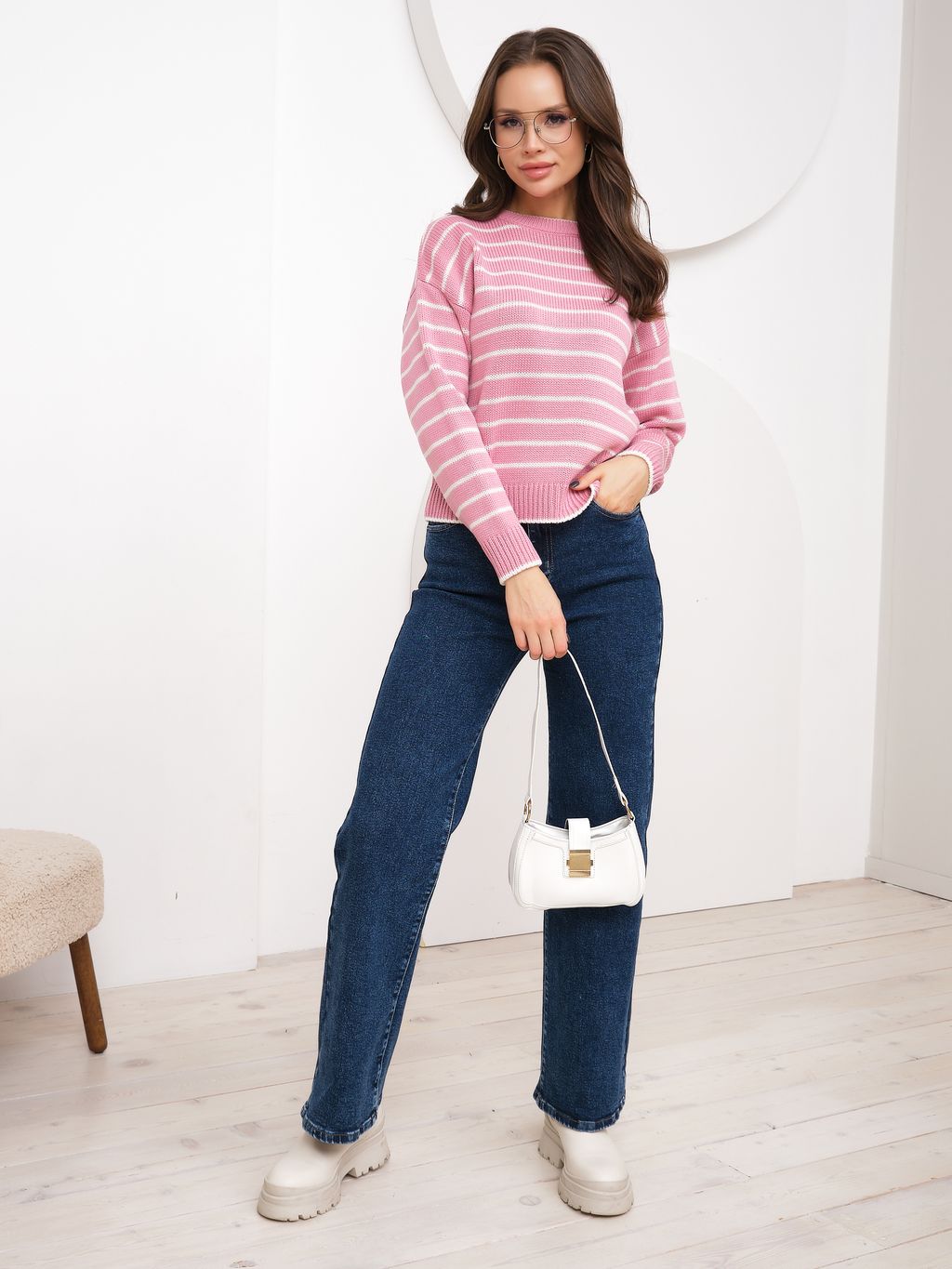 Джемпер в полоску - Stilla фото 2