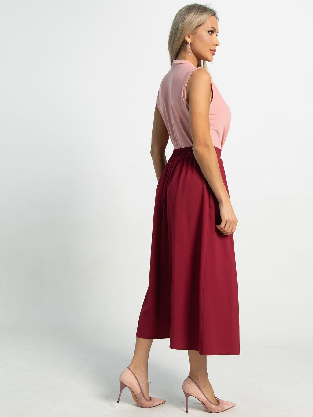 Юбка миди Мариэтта (малиновая) Ю15718-16М - Lt collection фото 3