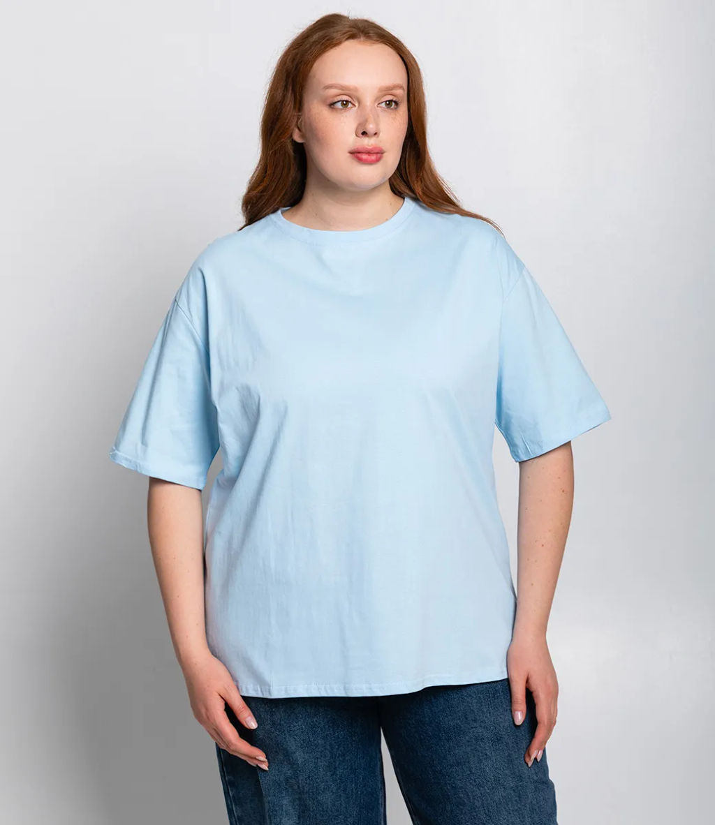 Футболка #ОКТ00075001, голубой