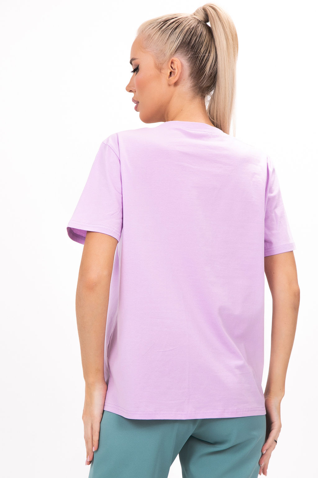 Футболка Базовая (сирень) - Эльза фото 6