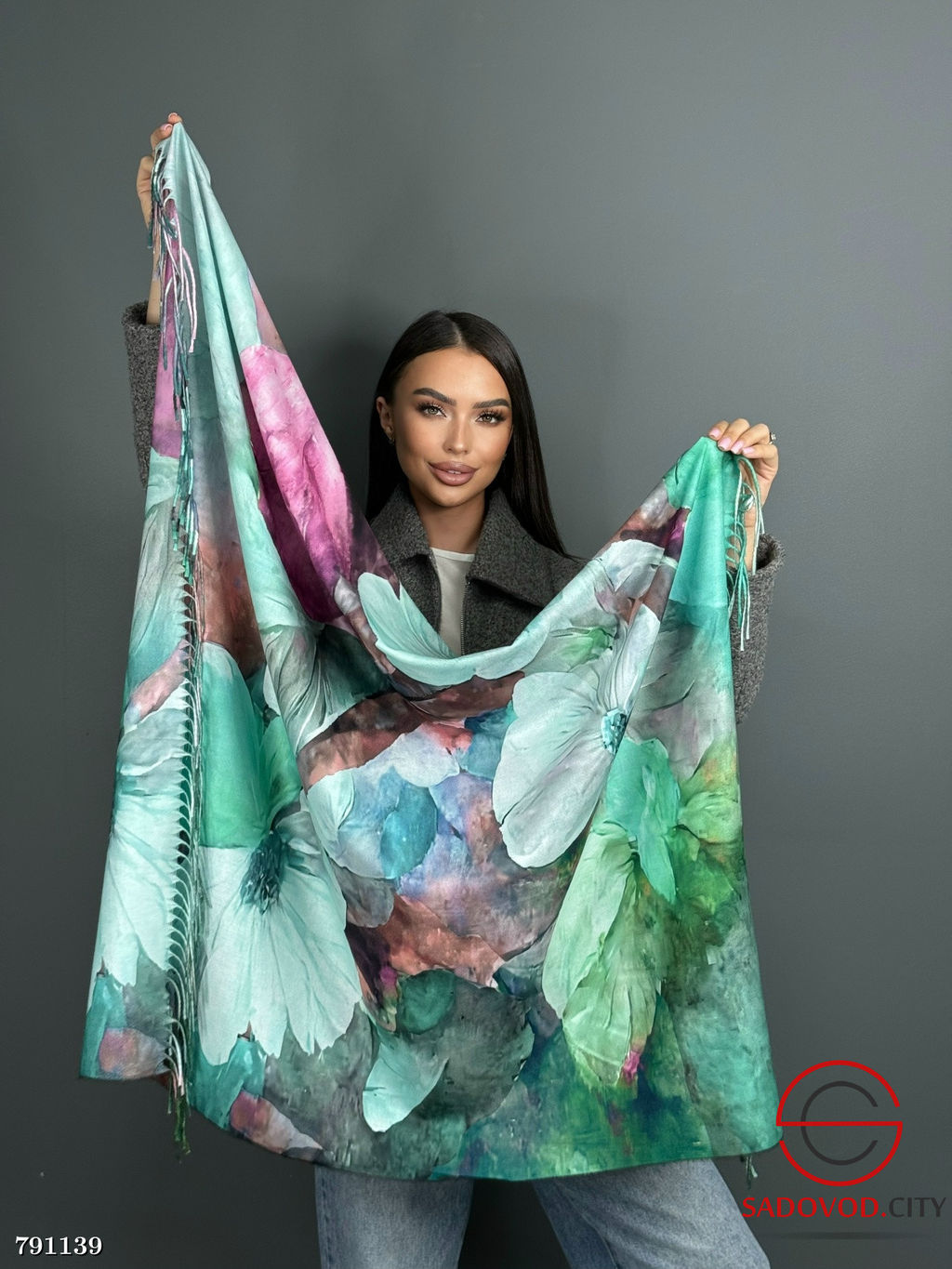 Платок из кашемира 110х110 см