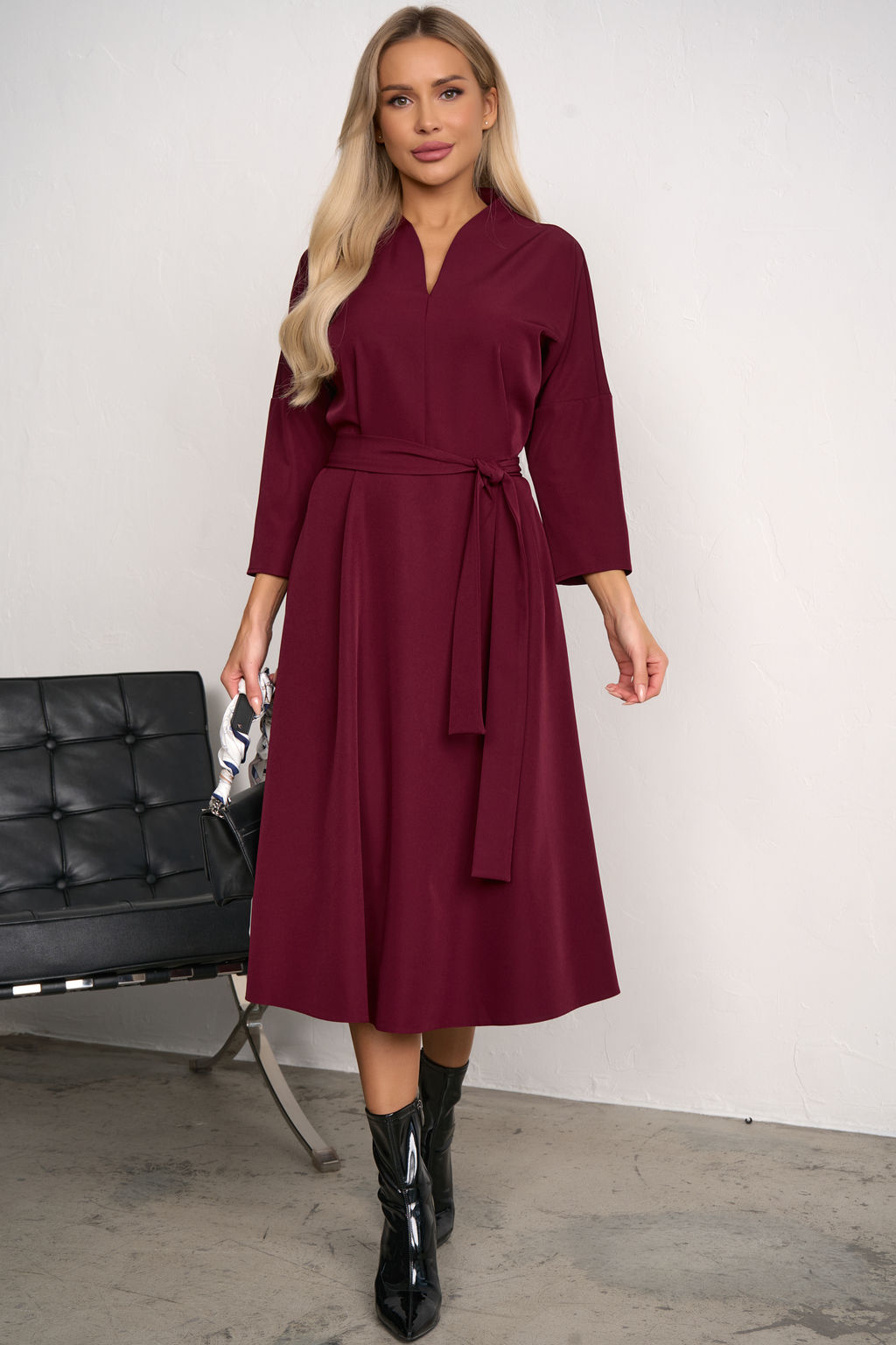 Платье Турин (винный) Р11-1222/5 - Николь фото 6