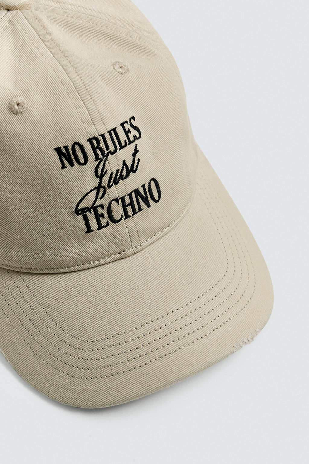 WASHED EMBROIDERY CAP - Zara фото 6