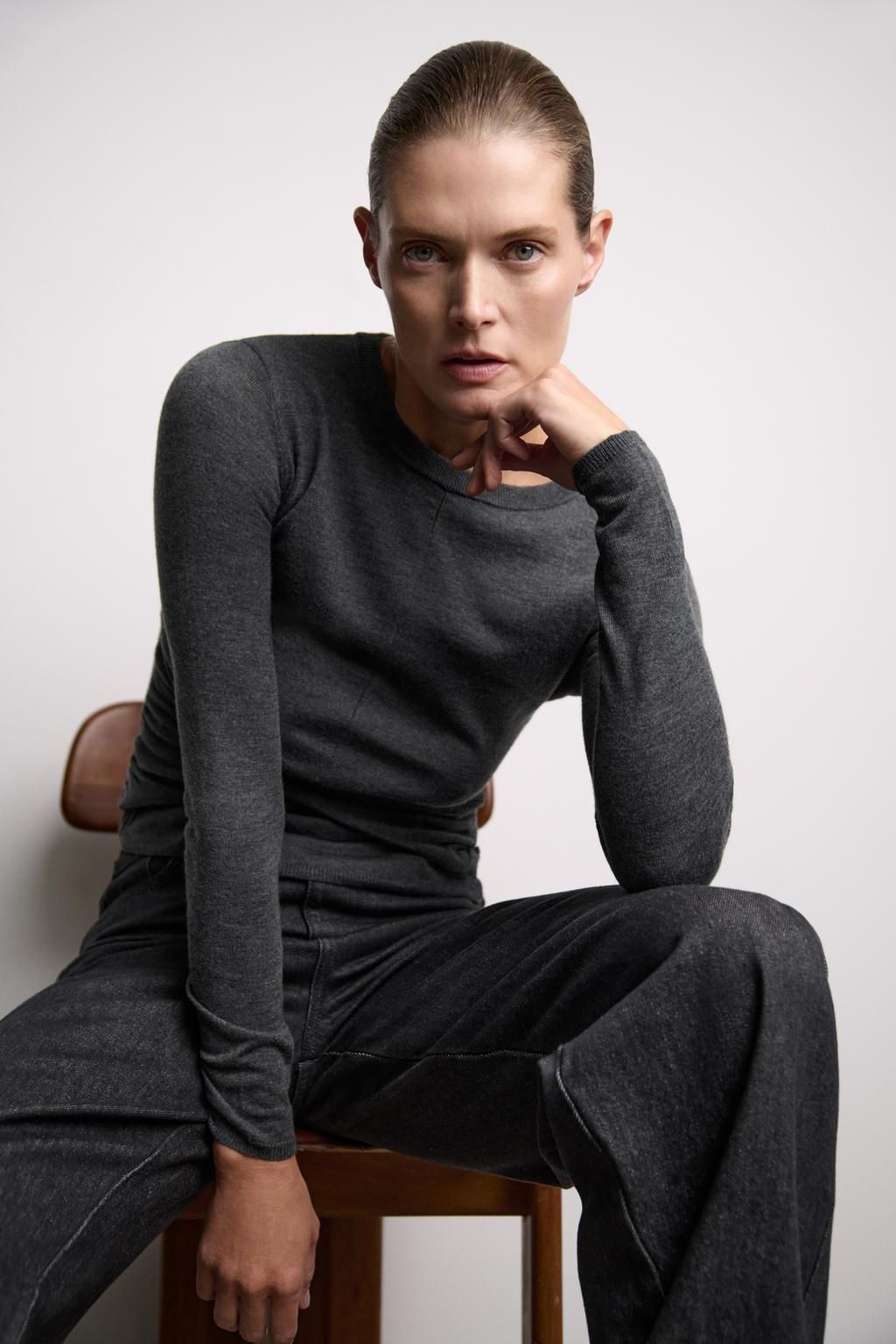 CROSSOVER KNIT TOP - Zara фото 9