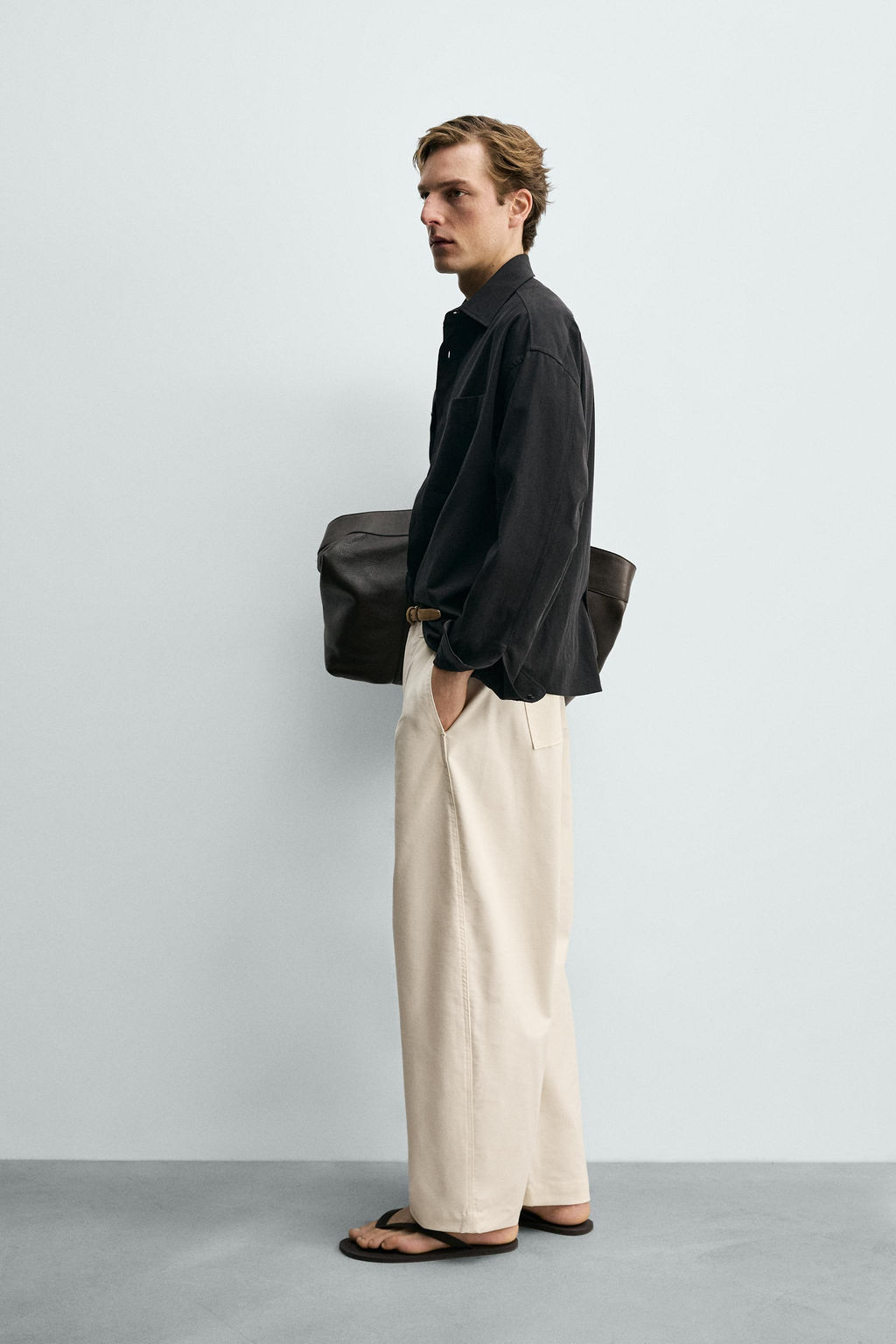 PANTAL?N BALLOON FIT / Crudo - Zara фото 4