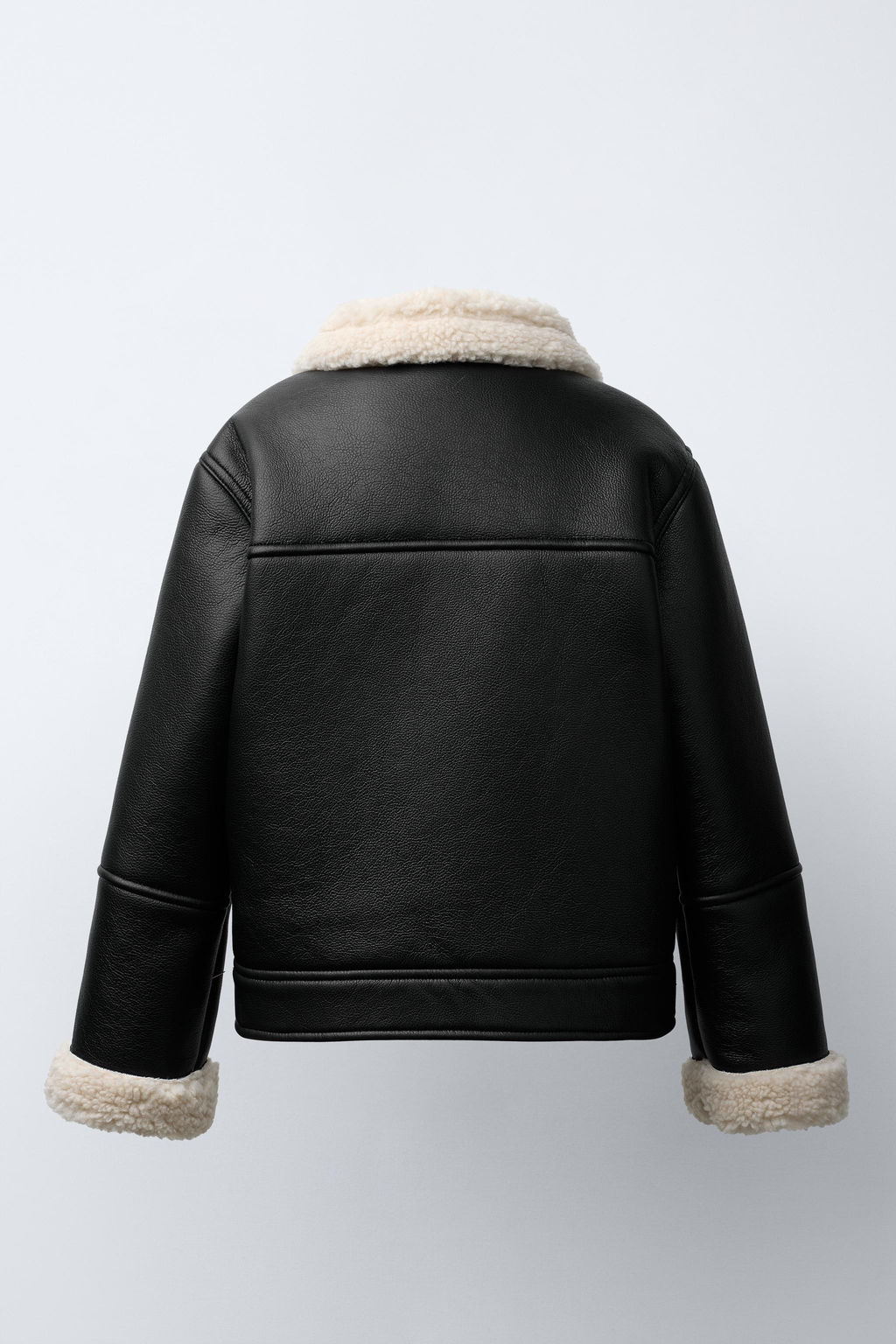 DOUBLE-FACED BIKER JACKET - Zara фото 4