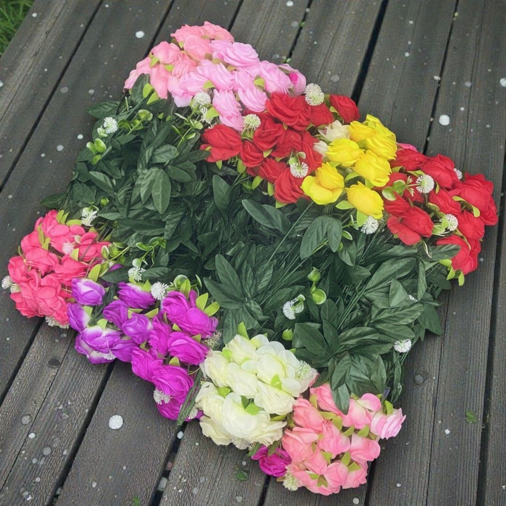 Розы, букет 18 голов, высота 50cm - Buro фото 2