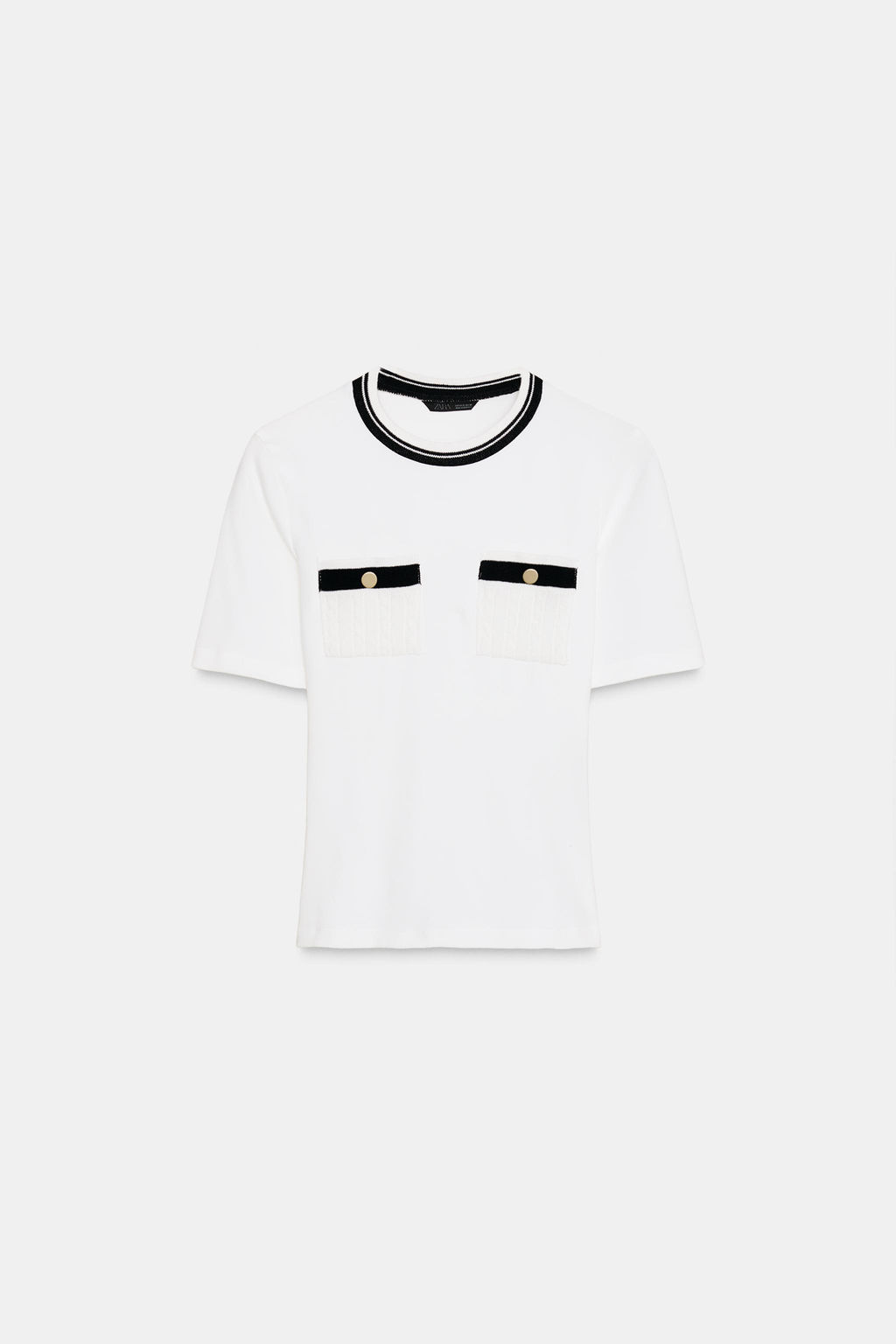 T-SHIRT WITH POCKETS - Zara фото 5