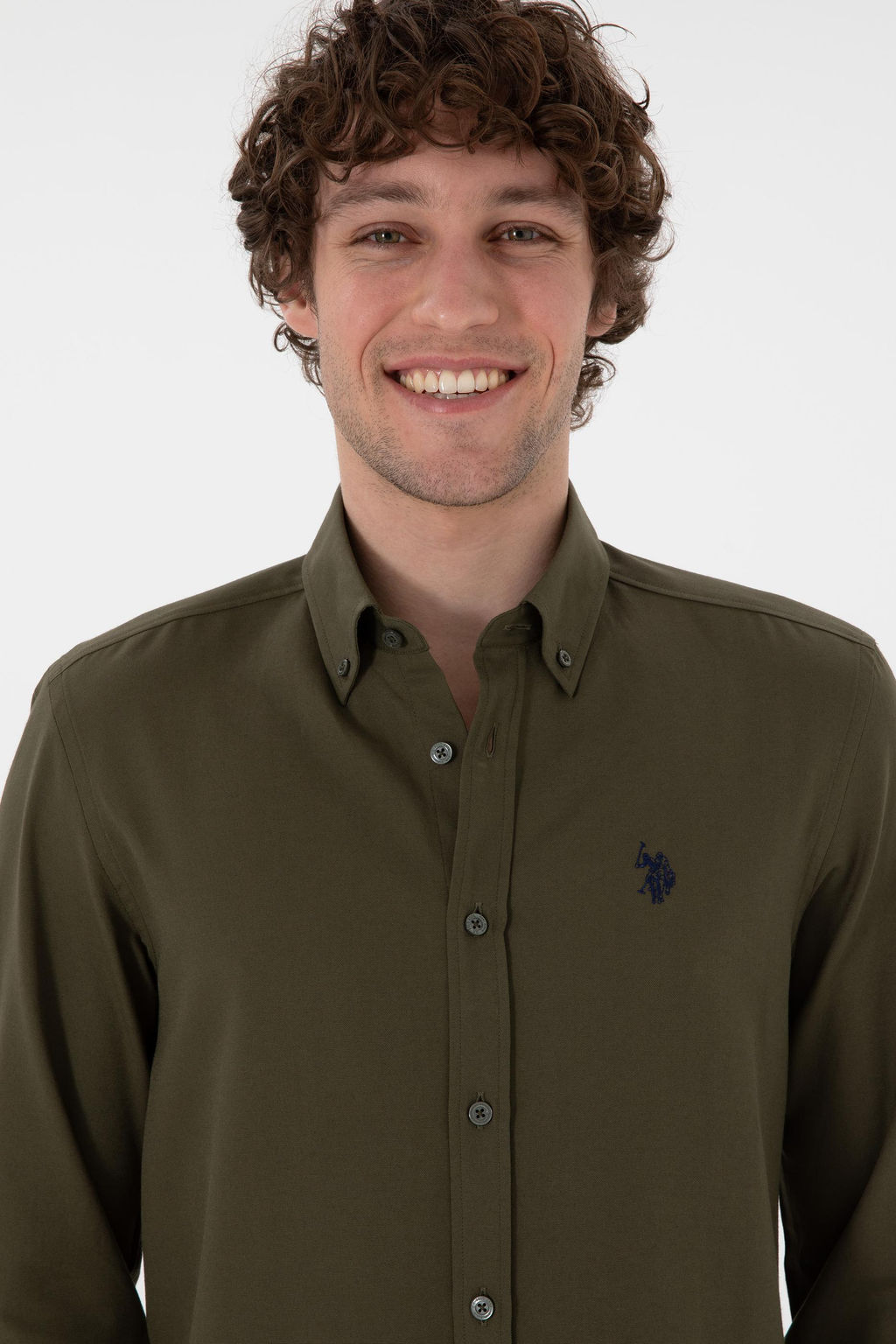 Erkek Koyu Haki Uzun Kollu Basic G_mlek Sepette S_rpriz _ndirim - U.s. polo assn фото 3