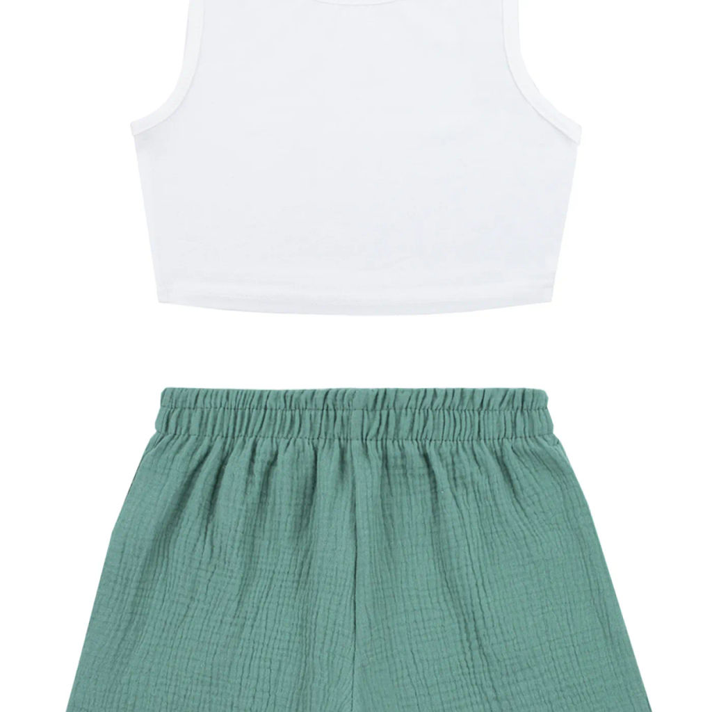 Комплект топ кулирка, шорты муслин 7015900101 - Youlala фото 8