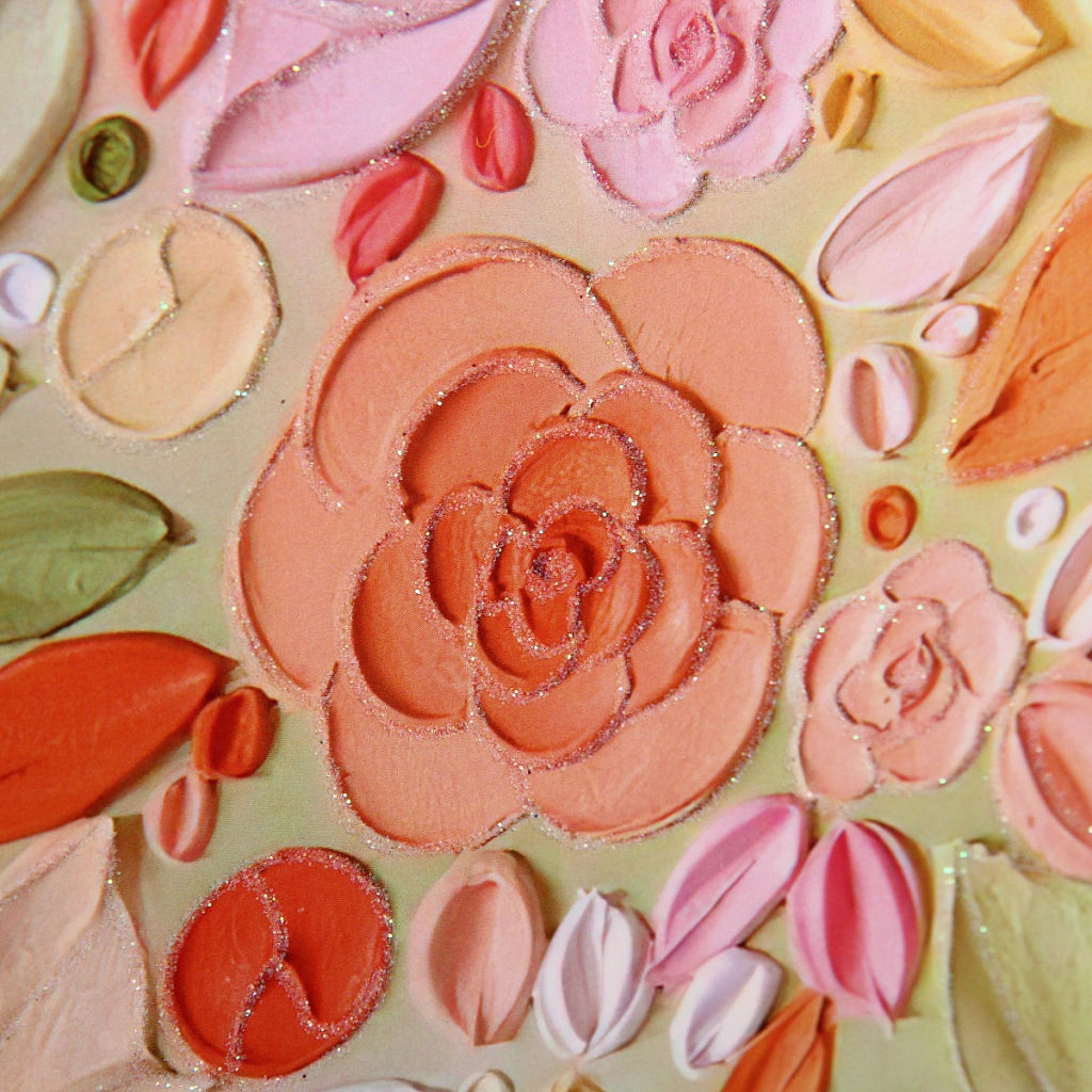 Пакет подарочный "Луговые цветы" 23*18*10 см