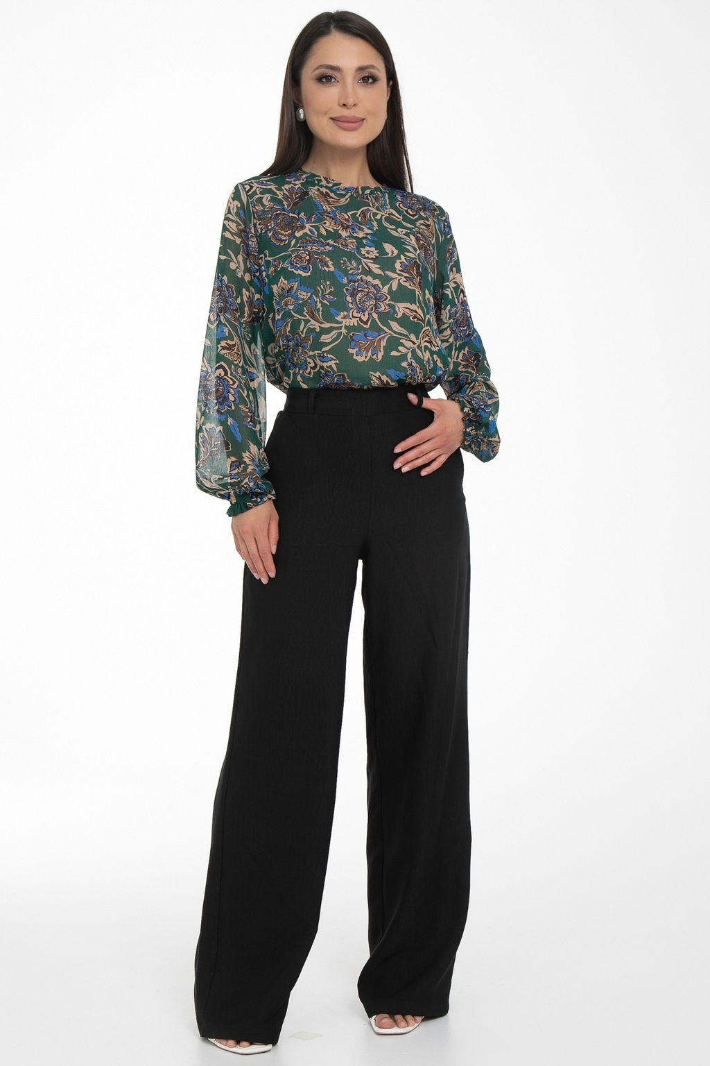 Блуза Волшебный шифон (модный принт)