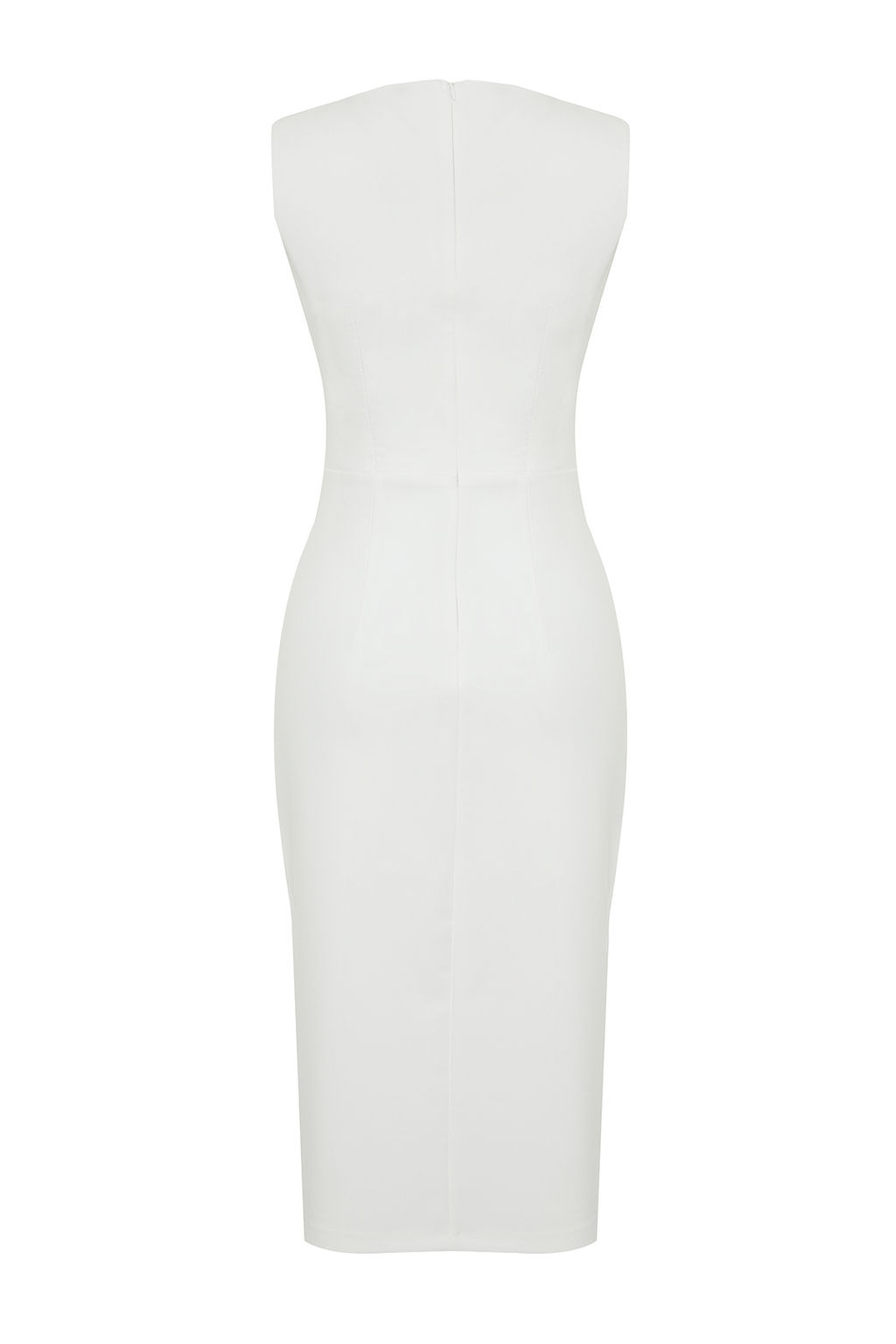 TRENDYOLMILLA Murdum Pencere/Cut Out Detayl? Dokuma Elbise TPRSS24EL00140
