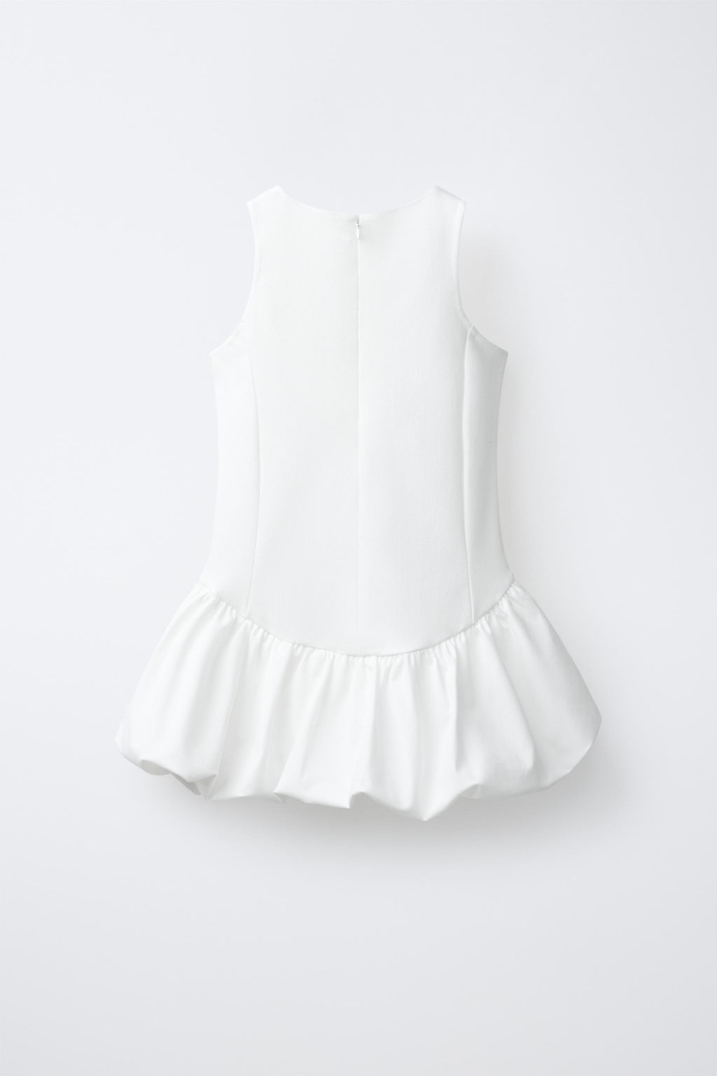 VESTIDO FALDA GLOBO / Blanco - Zara фото 4