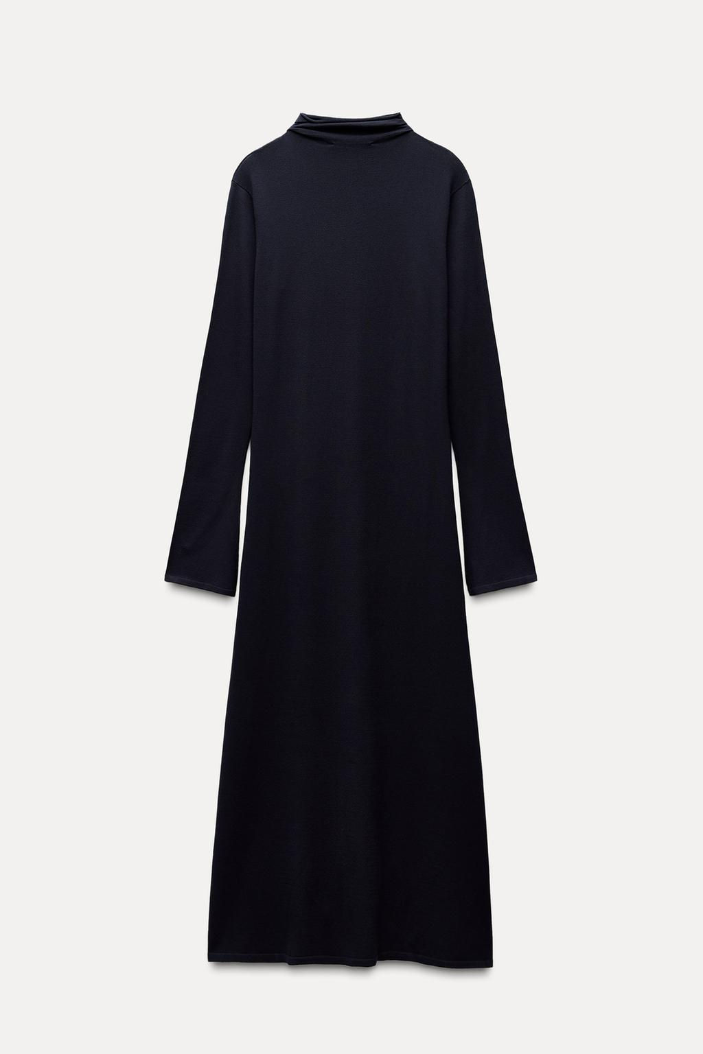 LONG KNOTTED KNIT DRESS - Zara фото 6