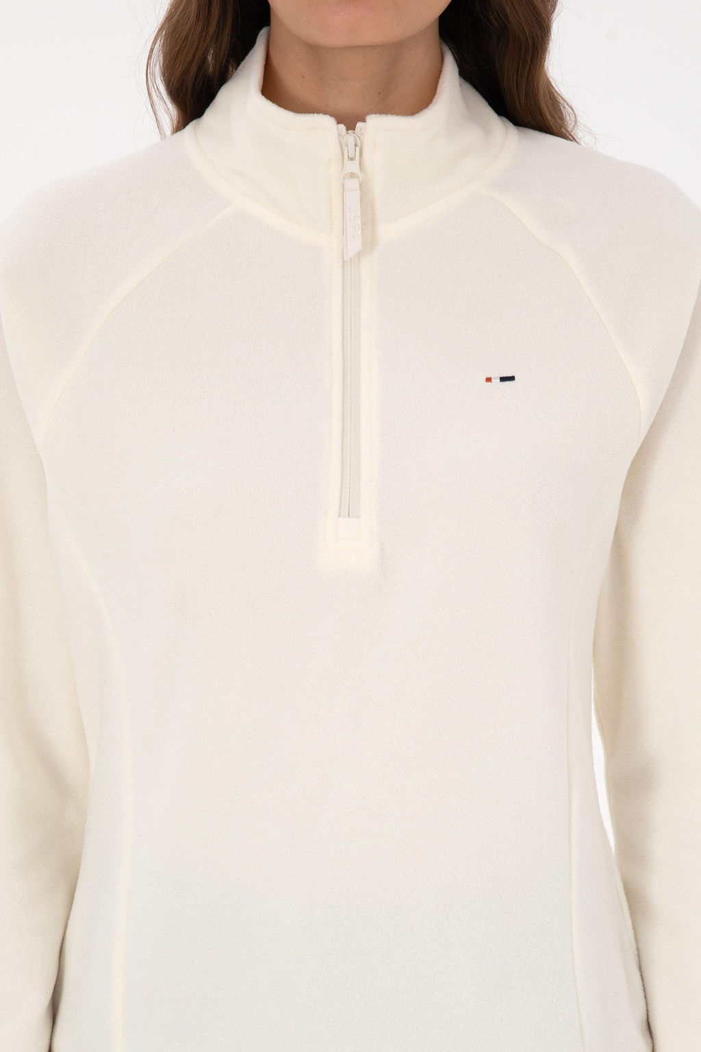 Kad_n Krem Sweatshirt - U.s. polo assn фото 6