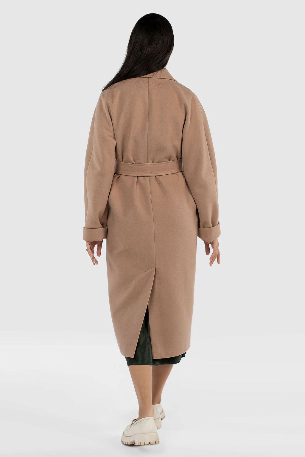 Пальто женское демисезонное (пояс) - El podio фото 9