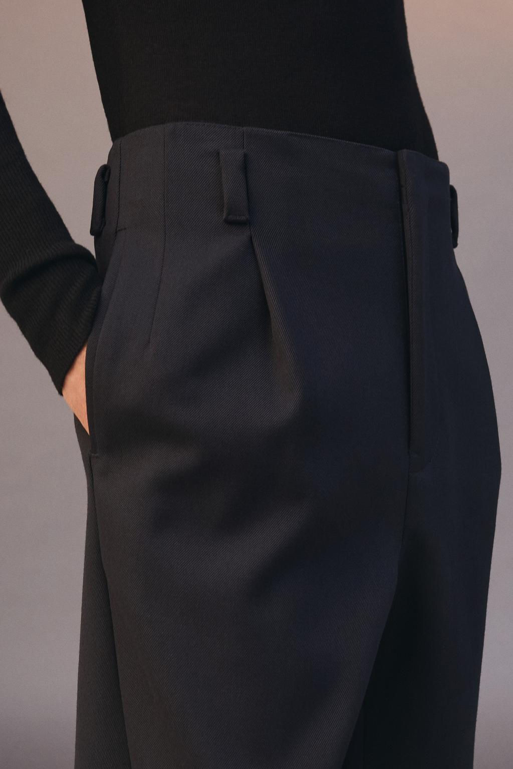 LIMITED EDITION SLIM FIT SUIT TROUSERS - Zara фото 4