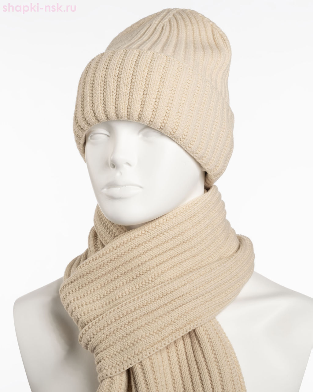 776 KWH Комплект женский (колпак+шарф) (56-58)
