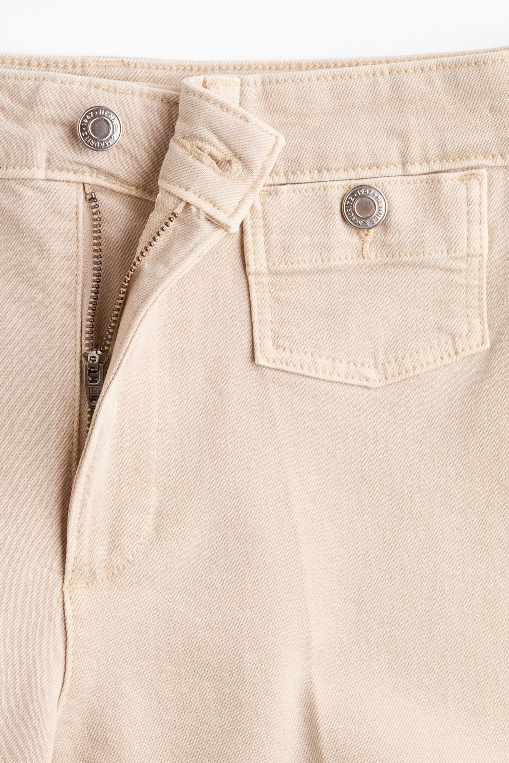 Wide High Waist Ankle Jeans - H&m фото 10