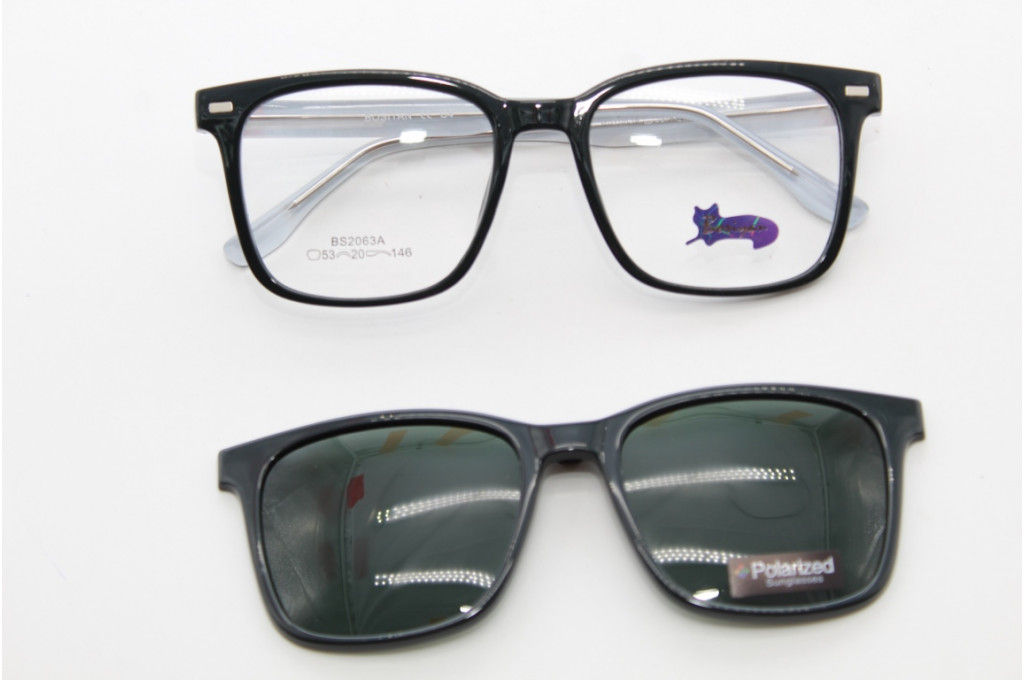Оправа Bosiyan 2063 53-20-146 C4 с насадкой Polarized