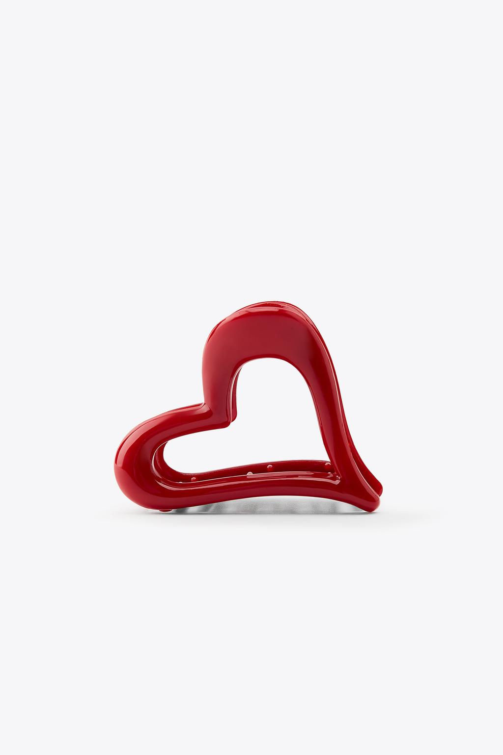 HEART SHEEPSKIN CLIP - Zara фото 4