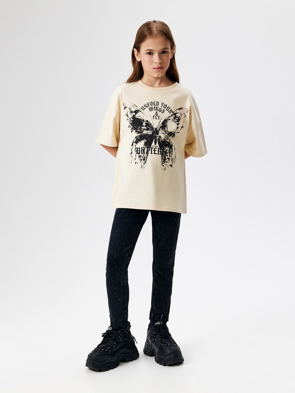 ACOOLA / Брюки детские для девочек (лосины) Karia графитовый  фото 6