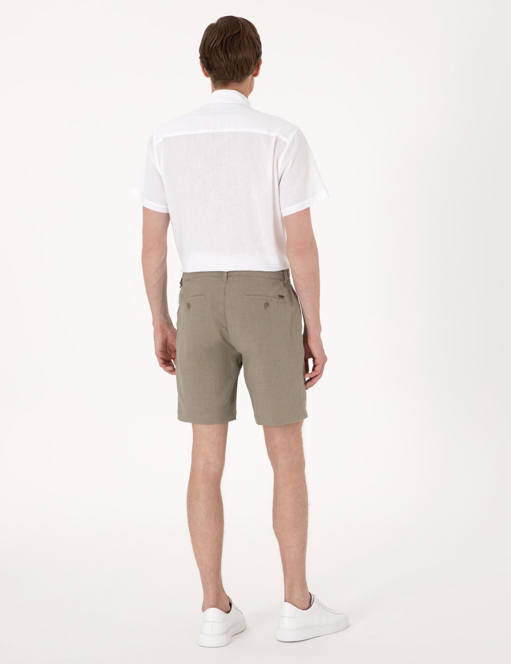 Haki Slim Fit %100 Keten Dokuma _ort - Pierre cardin фото 4