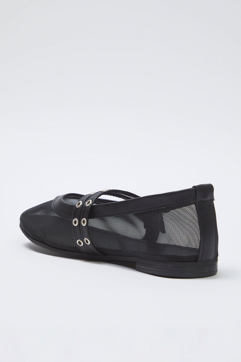 Trendyol Shoes Siyah File Detayl? Kusgozu Kemer Tokal? Mary Jane Kad?n Babet TAKSS25BE00046 - Trendyolmilla фото 12