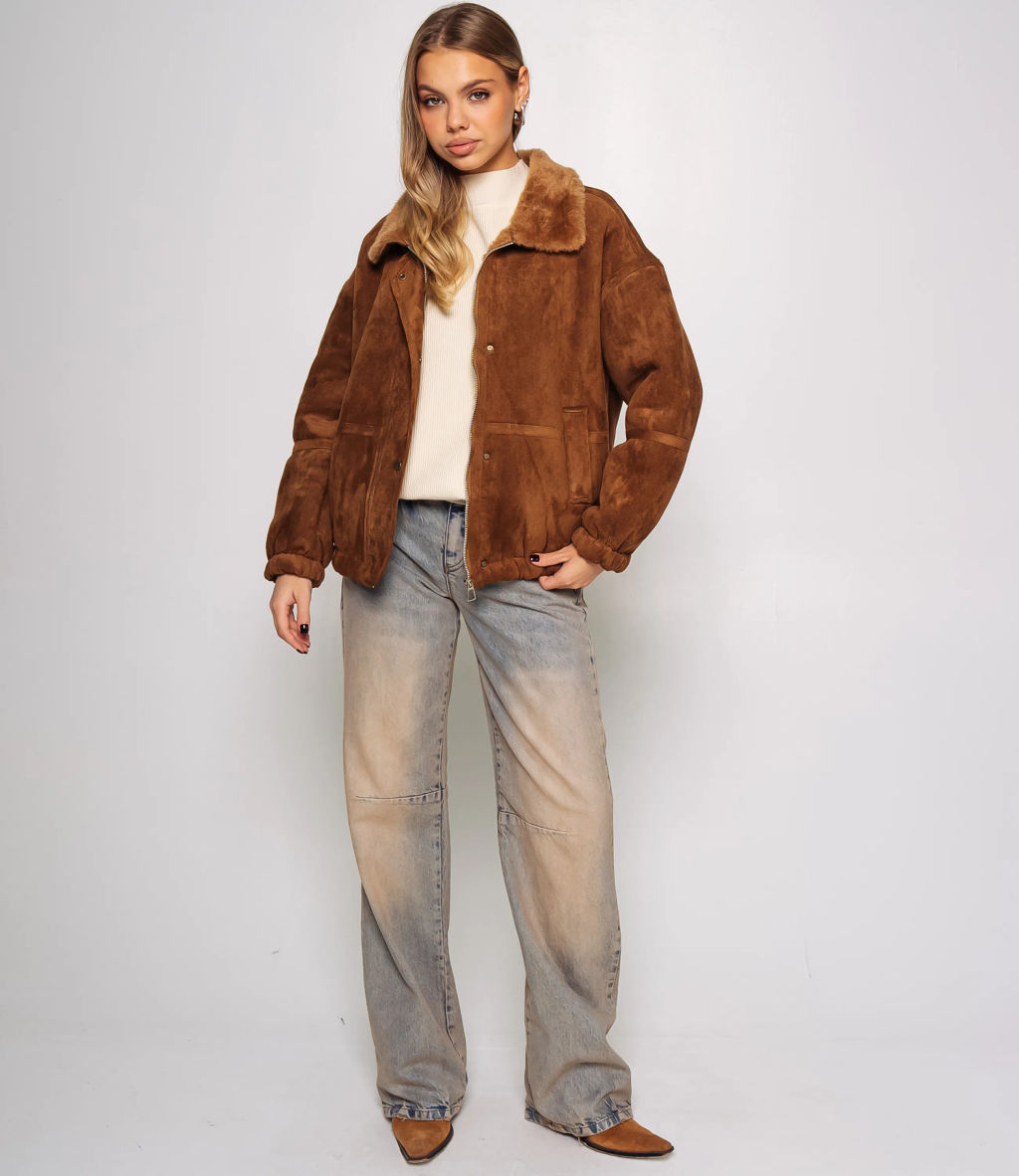 Дублёнка #КТ2232 (3), коричневый