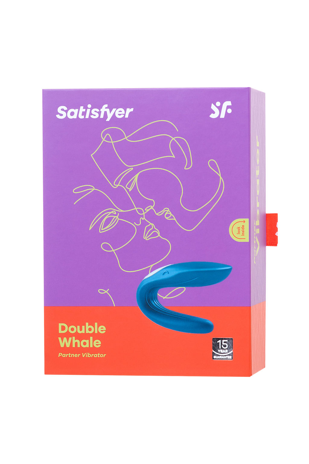 Многофункциональный стимулятор для пар Satisfyer Partner Whale, силикон, голубой, 17 см.  фото 9