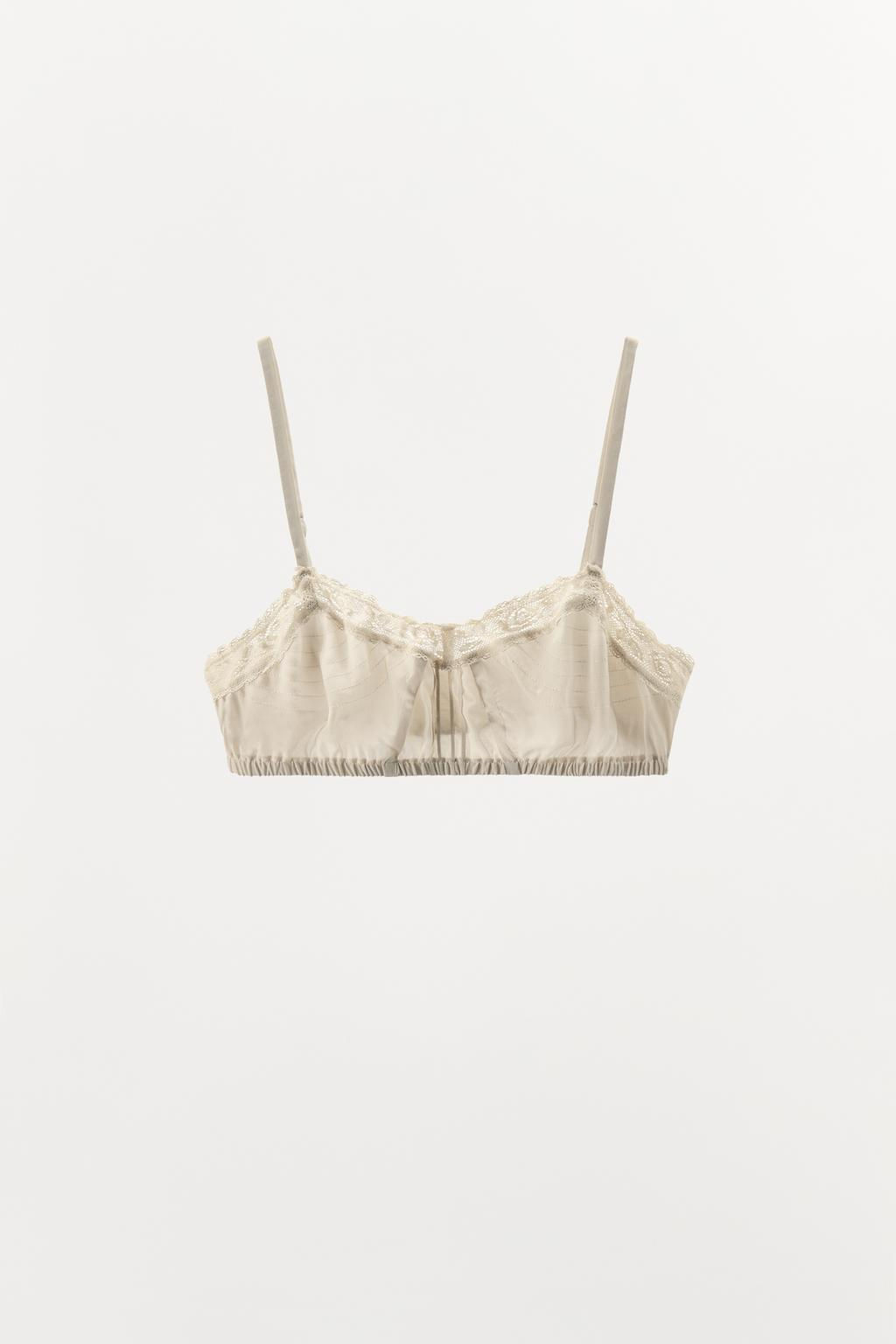 LACE BRALETTE TOP - Zara фото 3