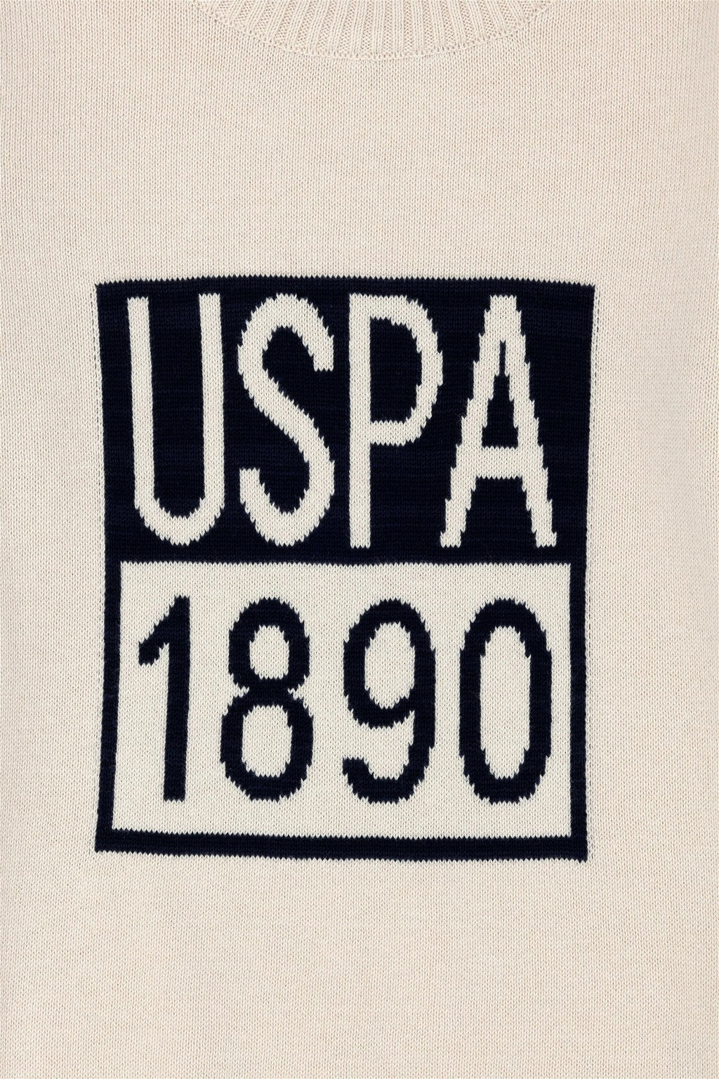 U. S. Polo Assn Кремовый свитер с круглым вырезом для мальчика - U.s. polo assn фото 4