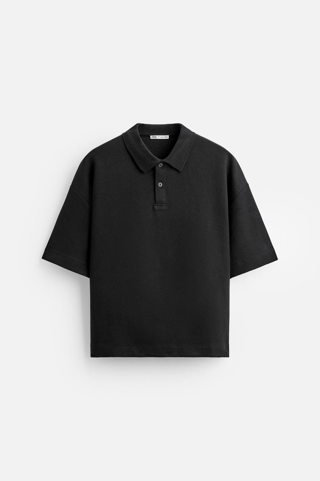 REGULAR FIT INTERLOCK POLO SHIRT - Zara фото 13