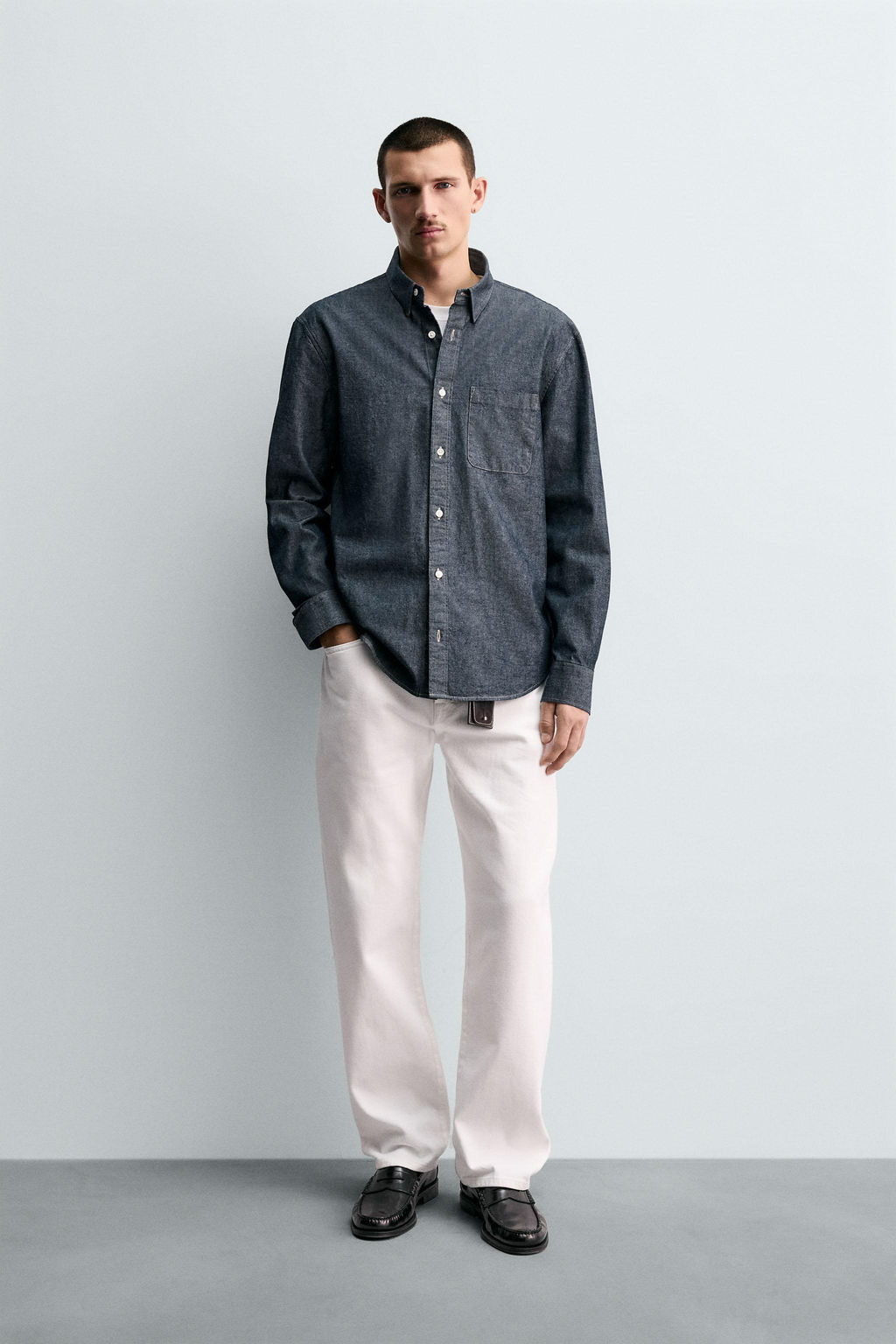 RELAXED FIT DENIM SHIRT
