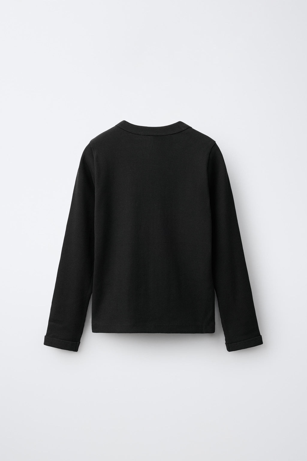 CAMISETA RIB / Negro - Zara фото 2